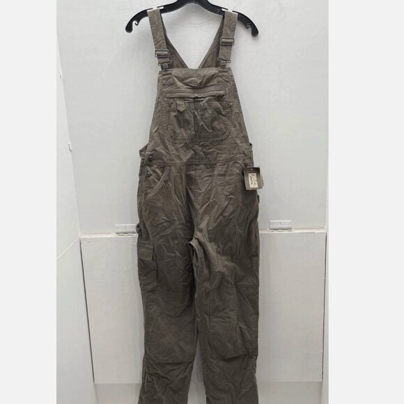 Duluth Trading RARE OOP Summer Heirloom Gardening Overalls Women S 31 Green Bib - Picture 1 of 12
